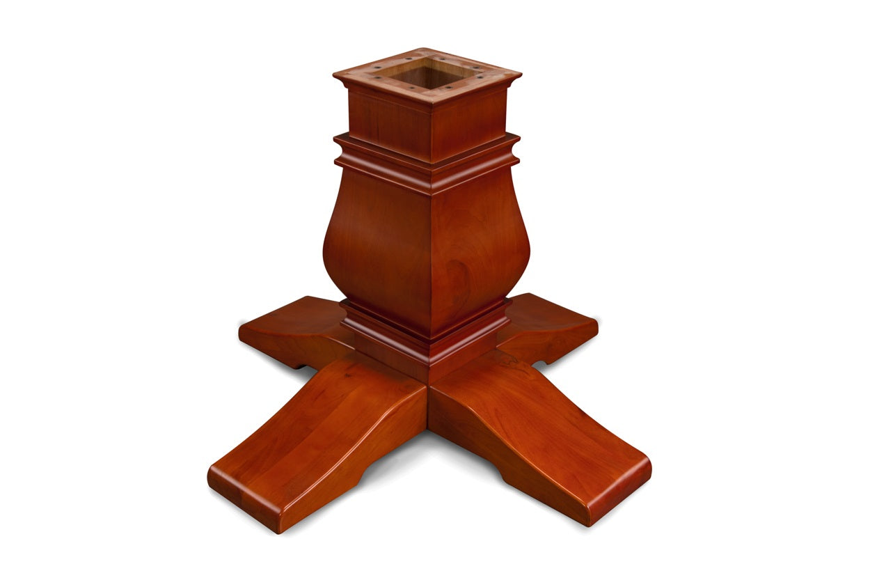 Melvin Pedestal Leg Mahogany Gloss (2 Legs)