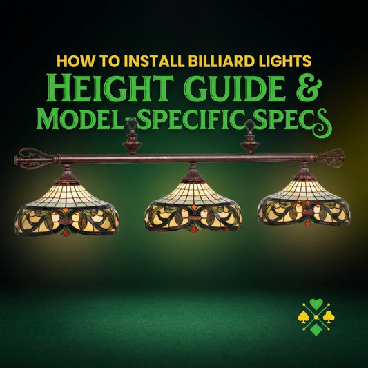 How to Install Billiard Lights: Height Guide & Model-Specific Specs