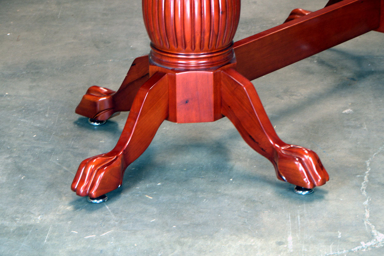 Heritage Pedestal Leg Set with Beam-Mahogany