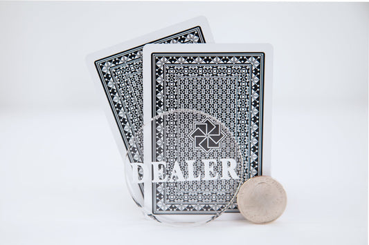 Clear Acrylic Dealer Button