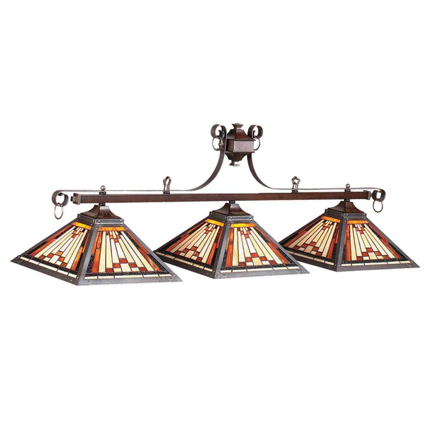 Laredo 54" Stained Glass Billiard Fixture