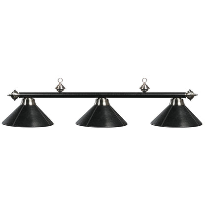 54-Inch 3-Shade Leather Billiard Light