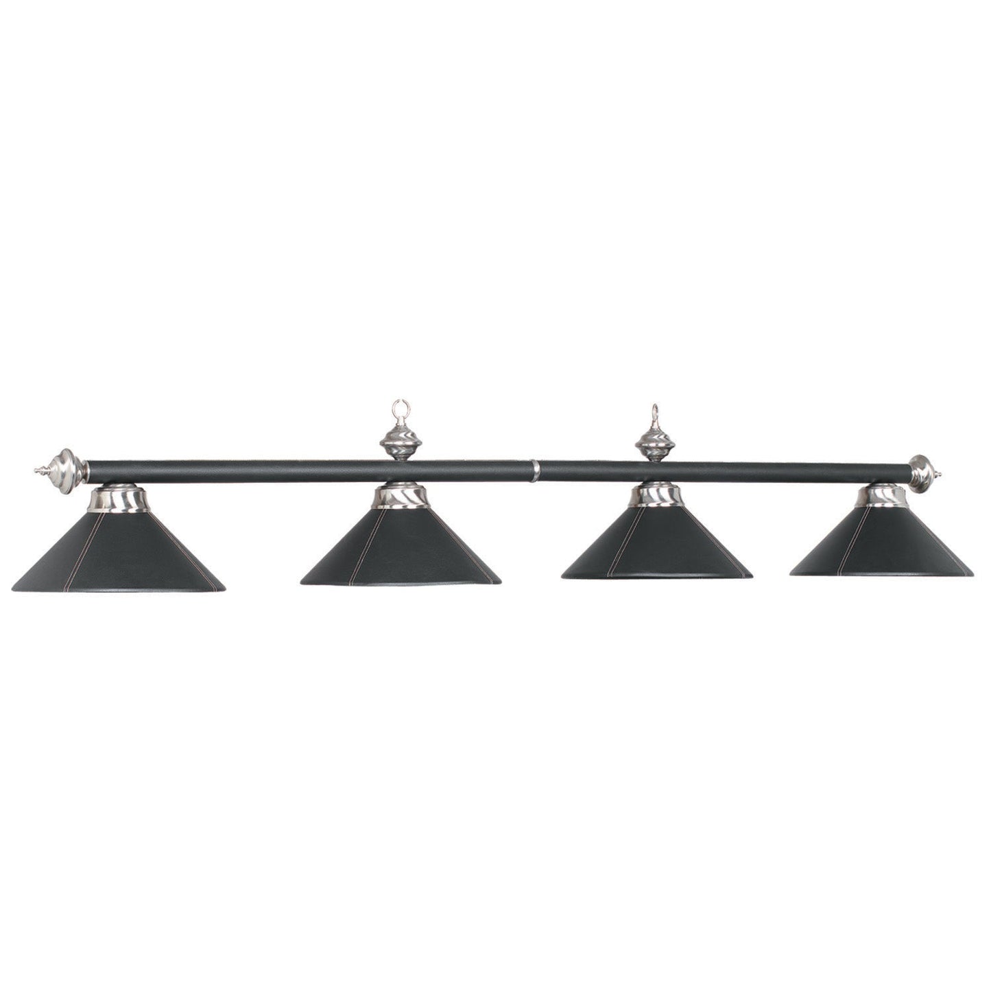 78-Inch 4-Shade Leather Billiard Fixture