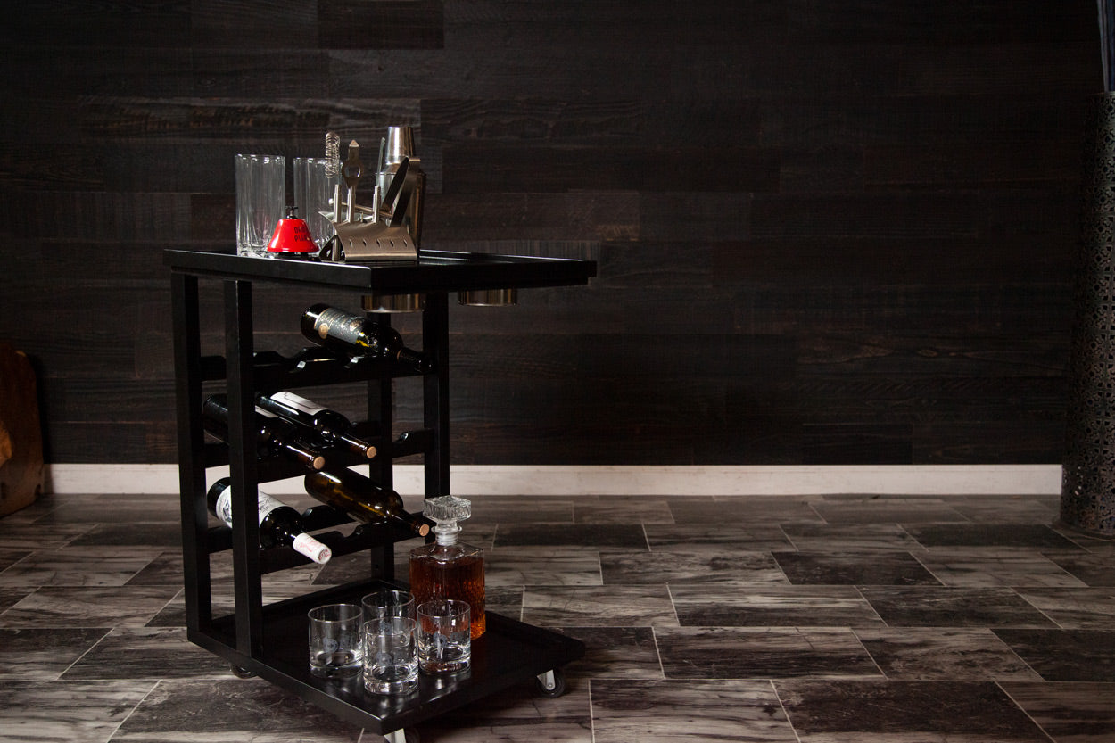 Beverage Cart In Black