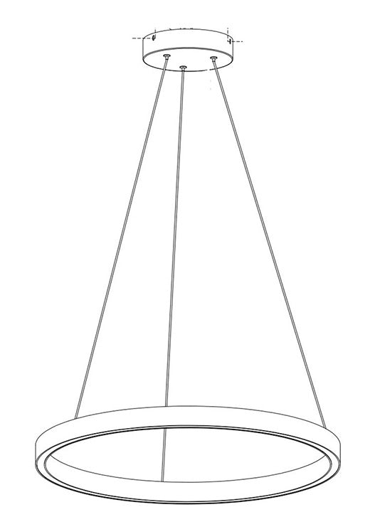 LEDGM-24 - 24" Round LED Table Light Fixture