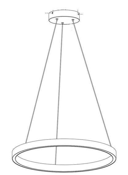 LEDGM-24 - 24" Round LED Table Light Fixture