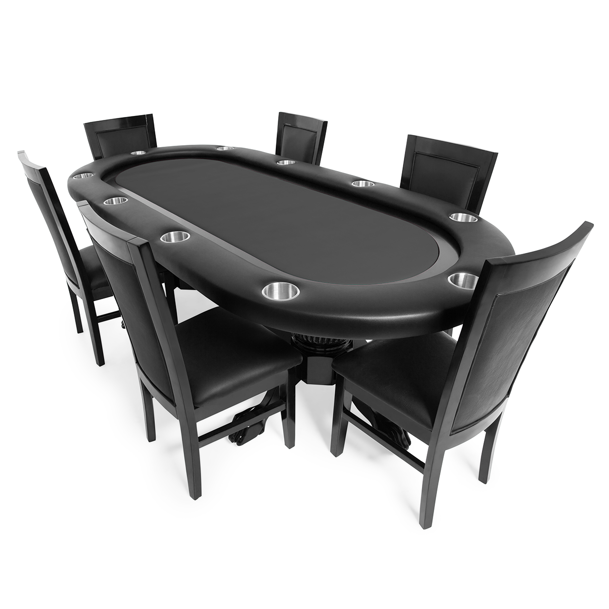 Elite Poker Table Onyx – Luxury Wood Poker Table