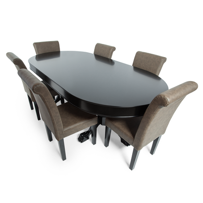 Elite Poker Table Onyx – Luxury Wood Poker Table