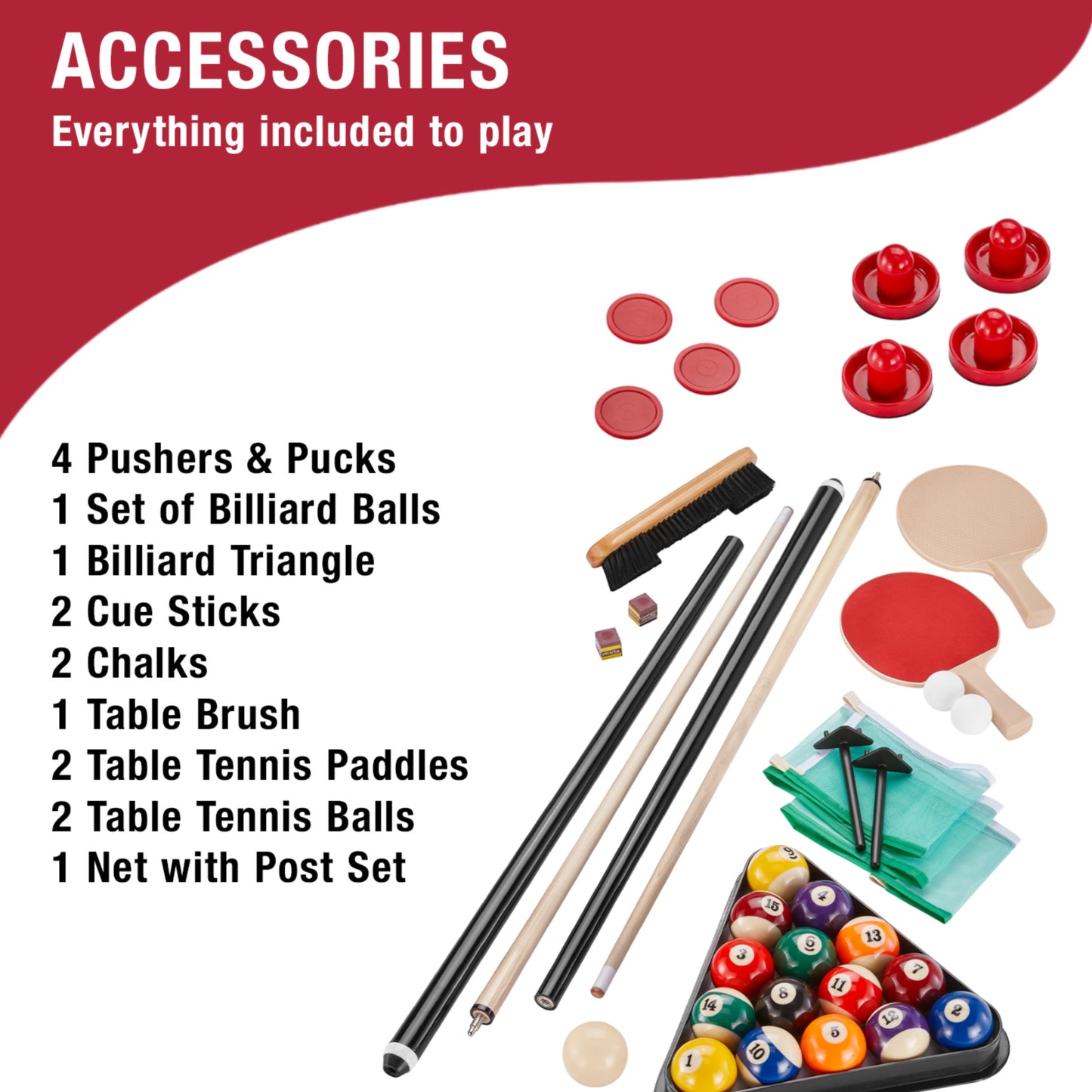 Fat Cat Original 3-in-1 7' Pockey™ Multi-Game Table