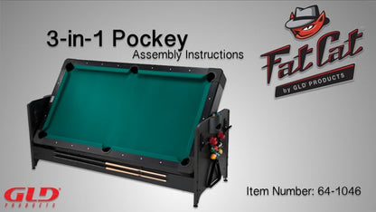 Fat Cat Original 3-in-1 7' Pockey™ Multi-Game Table
