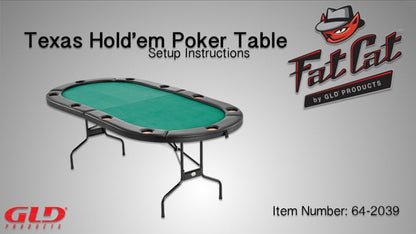 Fat Cat Folding Texas Hold'Em Table